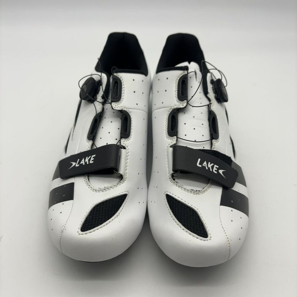 LAKE Cycling Shoes - White and Black